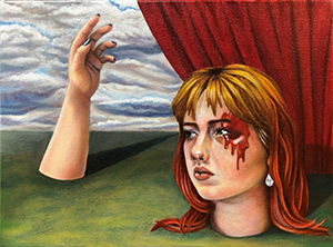 Image of the oil painting, Migraine by Adyn Ulrich.